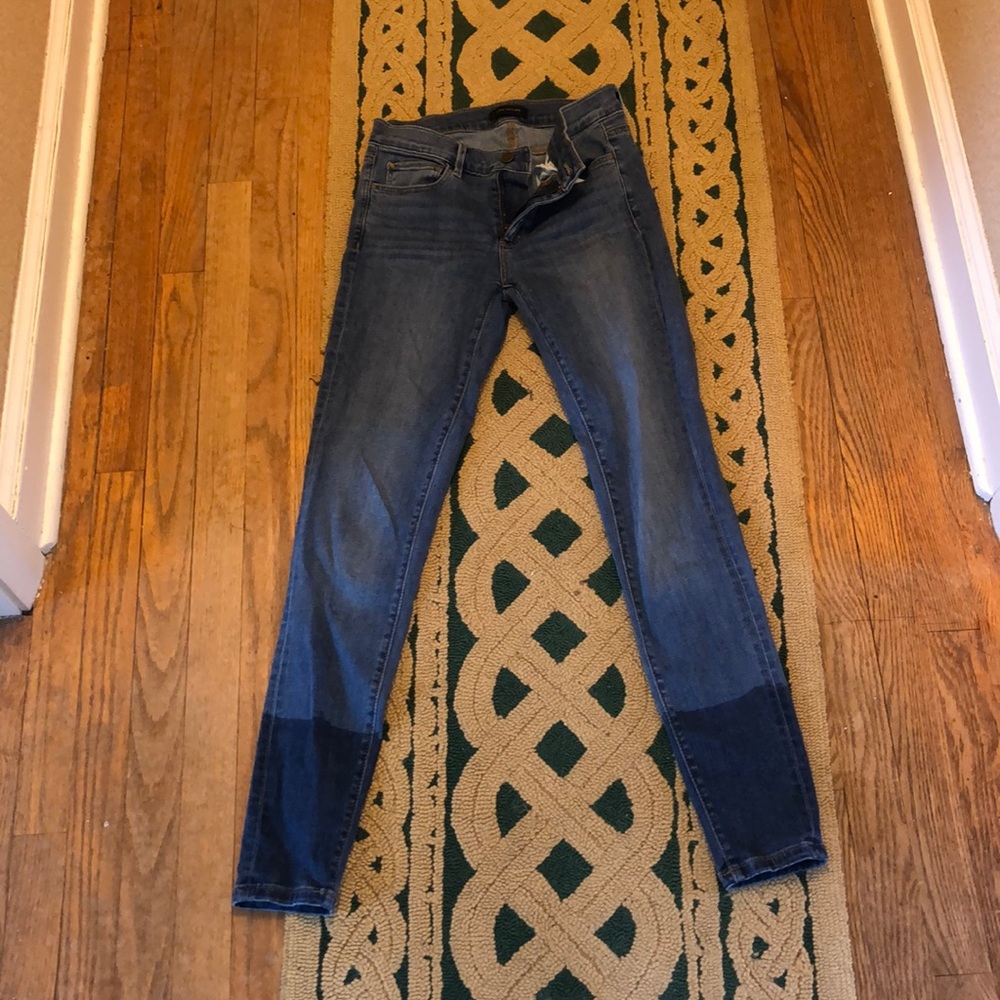 Ann Taylor colorblock skinny jean